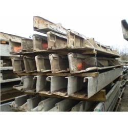 QUANTITY (16) 9in. X 10ft. STEEL PAVING FORMS, s/n N/A: