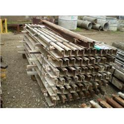 QUANTITY (61) 4in. X 10ft. STEEL PAVING FORMS, s/n N/A: