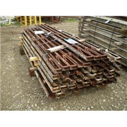 QUANTITY (53) 4in. X 10ft. STEEL PAVING FORMS, s/n N/A: