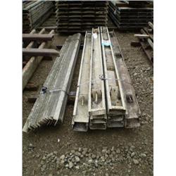 QUANTITY (10) 6in. X 10ft. LIGHT WEIGHT PAVING FORMS, s/n N/A: