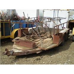 ANDRUS SHOP BUILT 6ft. X 15ft. T/A SIDEWALK FORM TRAILER, s/n N/A: