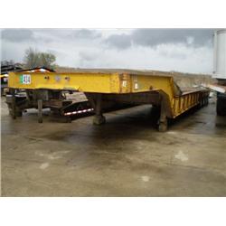 EVANS PLUGGE T150WT4 75 TON QUAD AXLE LOWBOY TRAILER, s/n 1EP2U4749L1000518: