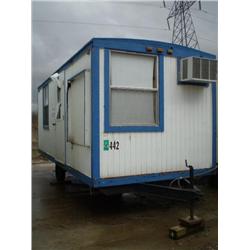 COMMERCIAL STRUCTURES 8ft. X 24ft. S/A OFFICE TRAILER, s/n 3336: