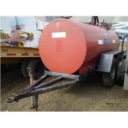 SHOP BUILT 1,000 GALLON PORTABLE FUEL TANK TRAILER, s/n N/A:
