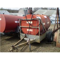 SHOP BUILT 500 GALLON PORTABLE FUEL TANK TRAILER, s/n N/A: