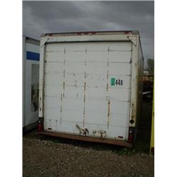 SUPREME MID-ATLANTIC CORP 24ft. ENCLOSED VAN BOX, s/n SIDE DOOR, ROLL UP REAR DOOR: