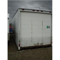 MORGAN 24ft. ENCLOSED VAN BOX, s/n SIDE DOOR, ROLL UP REAR DOOR: