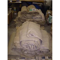 QUANTITY (2) PALLETS OF BURLAP