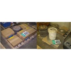 QUANTITY ID (2) PALLETS OF MISC SAW BLADES