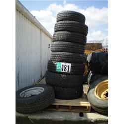 PALLET CONSISTING OF USED TRUCK TIRES