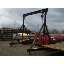 A-FRAME HOIST W/3 TON CHAIN FALLS
