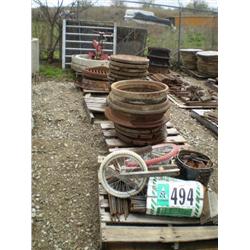 QUANTITY OF FORM PINS, MISC REBAR, MANHOLE COVERS & RISERS