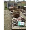 Image 1 : QUANTITY OF FORM PINS, MISC REBAR, MANHOLE COVERS & RISERS