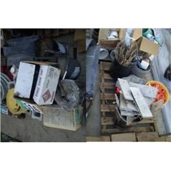 QUANTITY OF RADIUS FORM CLAMPS, MISC , QUIKRETE, & ASPHALT JOINT COMPOUND