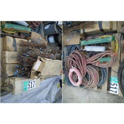 QUANTITY OF SHOP AIR HOSE, & SNAP TIES