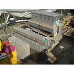 QUANTITY (3) PALLETS CONSISTING OF PICKUP TOOL BOXES