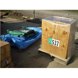 ASSORTED PAINT, CHEMICALS, TOOLS, TARPS