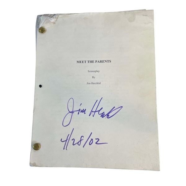 Meet the Parents (2000) - Script Signed by Writer Jim Herzfeld