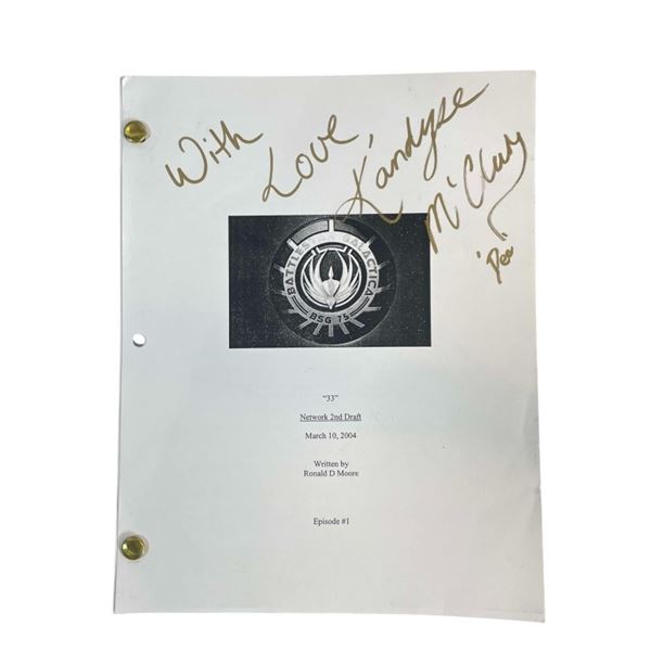 Battlestar Galactica (2004 - 2009) - Script Signed by Anastasia "Dee" Dualla (Kandyse McClure)