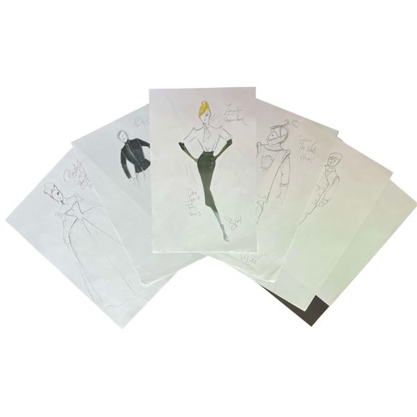 Once Upon a Time (2011-2018) - Set of 6 Costume Designs. Lot #6 (Production used copies)