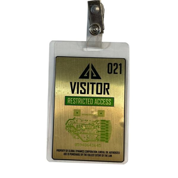 Eureka (2006-2012) - Global Dynamics Gold Visitor Security Badge