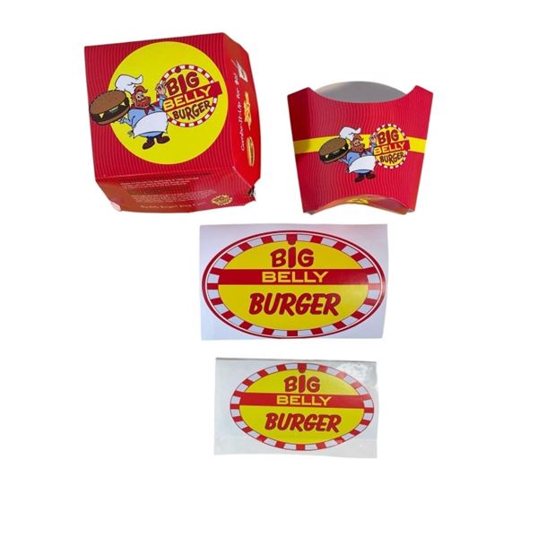 Arrow TV Series (2012-2020) - Big Belly Burger - Burger Fries Boxes and Stickers