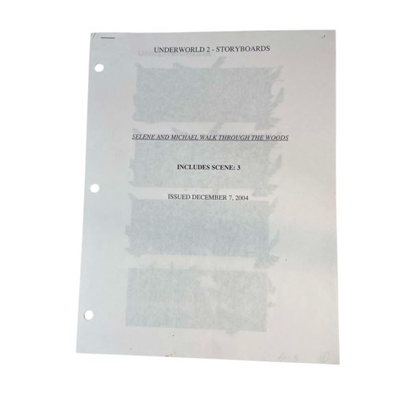 Underworld: Evolution (2006) - Set of Storyboards