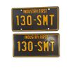 Image 1 : Joker (2019) - Set of 2 License Plates