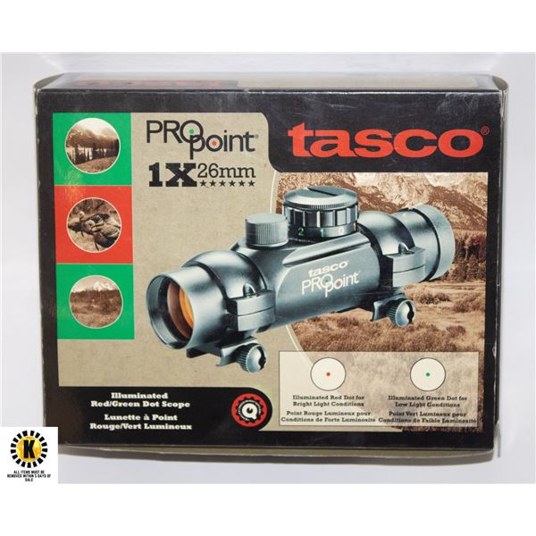 TASCO PRO POINT 1X26MM ILLUMINTAED RED/GREEN