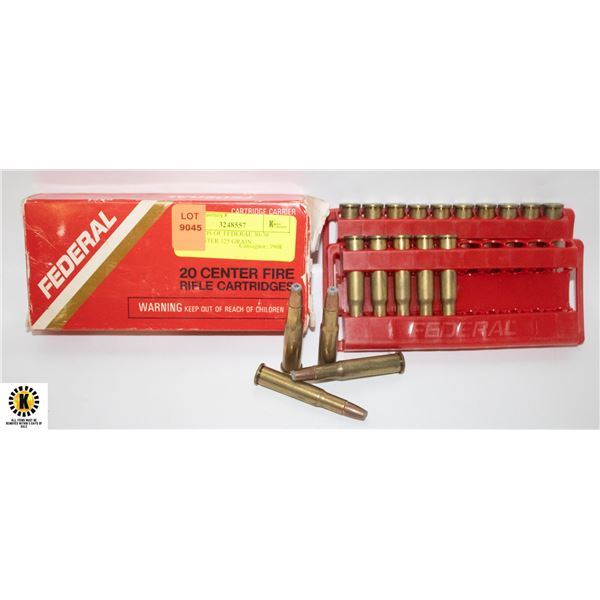 19 ROUNDS OF FEDERAL 30-30 WINCHESTER 125 GRAIN