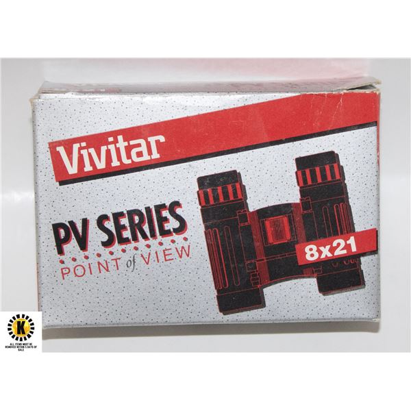 NEW VIVITAR PV SERIES 8X21 BINOCULARS