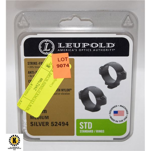 NEW LEUPOLD 30MM SCOPE RING