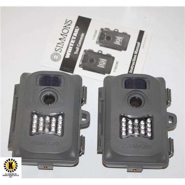 SIMMONS TRAIL CAMS 2 PACK UNUSED W/MANUAL