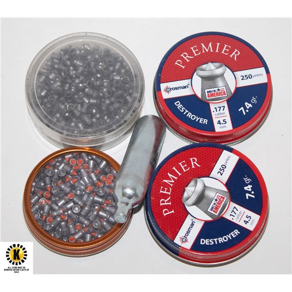 PELLETS FOR PELLET GUNS .177 4.5 MM