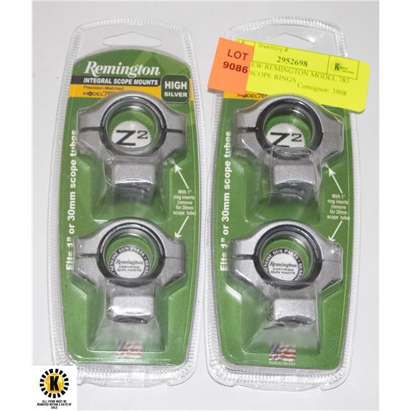 1-2-3 NEW REMINGTON MODEL 783 RIFLE SCOPE RINGS