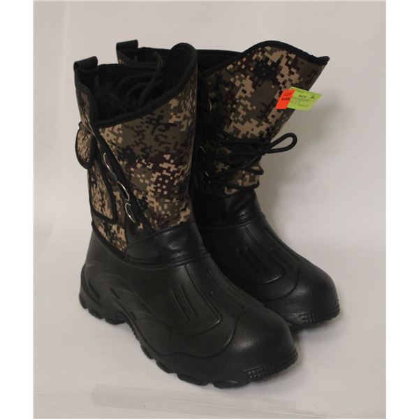 NEW WINTER CAMO PATTERN BOOTS MENS