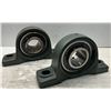 Image 2 : (2) NTN #UC318-307 Pillow Block Ball Bearings