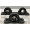 Image 2 : (3) Peer #UC206-19 Pillow Block Ball Bearings