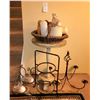 Image 1 : Table & Iron Candle Holders A