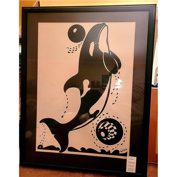 Signed First Nation art A