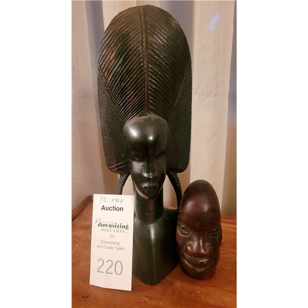 Ebony wood statues A