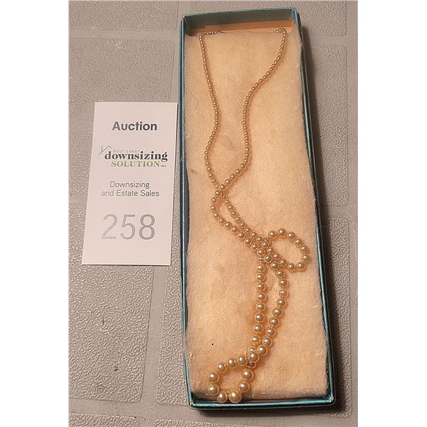 Sterling pearl necklace A