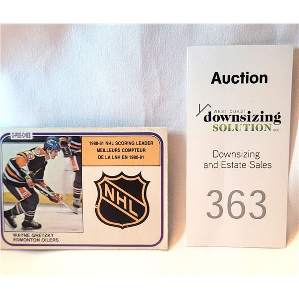 1981 O-Pee-Chee 384 Wayne Gretsky A