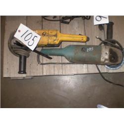 QUANTITY (2) 6in. ELECTRIC DISC GRINDERS