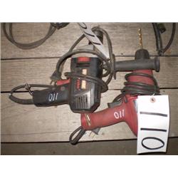 QUANTITY (2) ELECTRIC DRILLS