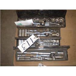 QUANTITY (4) SAE ASSORTED SOCKET SETS