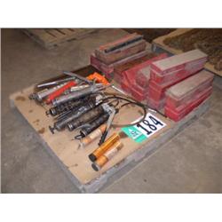 QUANTITY OF GREASE GUNS & SAFETY REFLECTORS