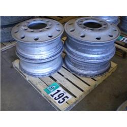 QUANTITY (4) ALUMINUM BUDD WHEELS