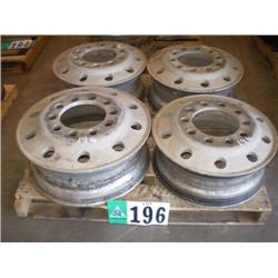 QUANTITY (4) ALUMINUM BUDD WHEELS