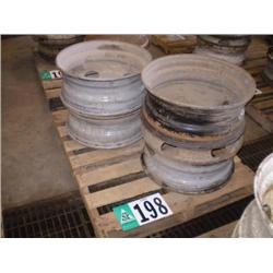 QUANTITY (4) STEEL BUDD WHEELS